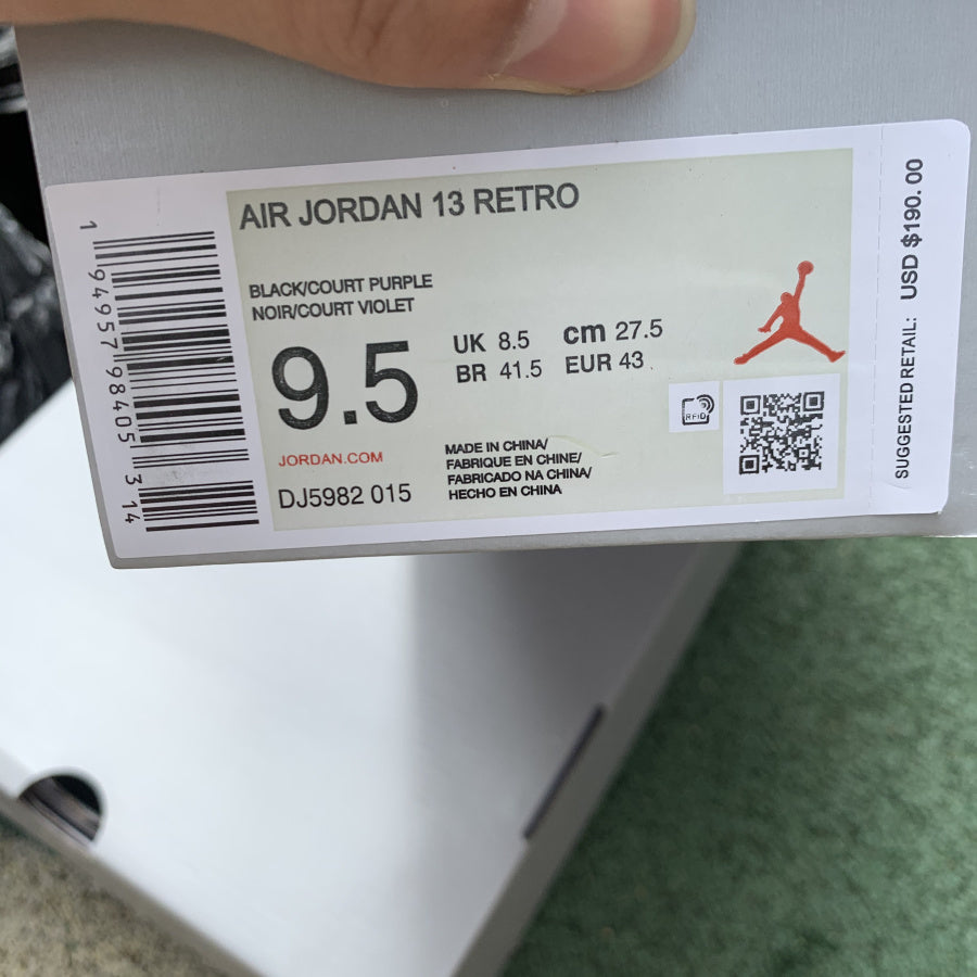 Jordan 13 Retro Court Purple