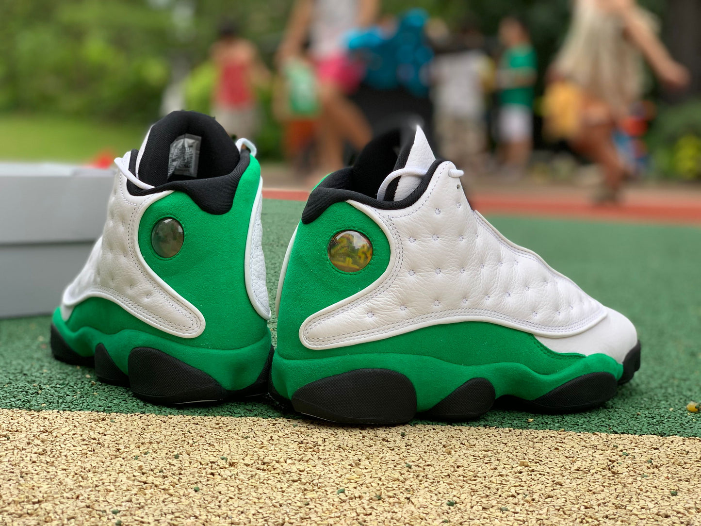 Jordan 13 Retro White Lucky Green