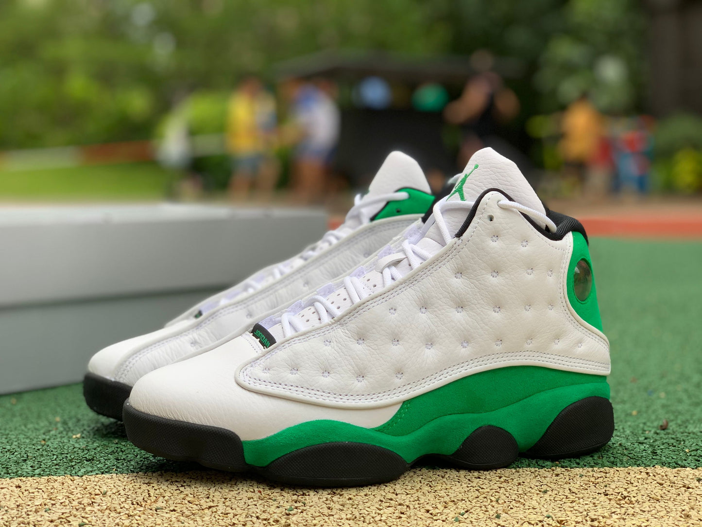 Jordan 13 Retro White Lucky Green