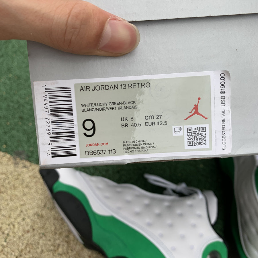 Jordan 13 Retro White Lucky Green