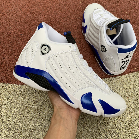 Jordan 14 Retro White Hyper Royal