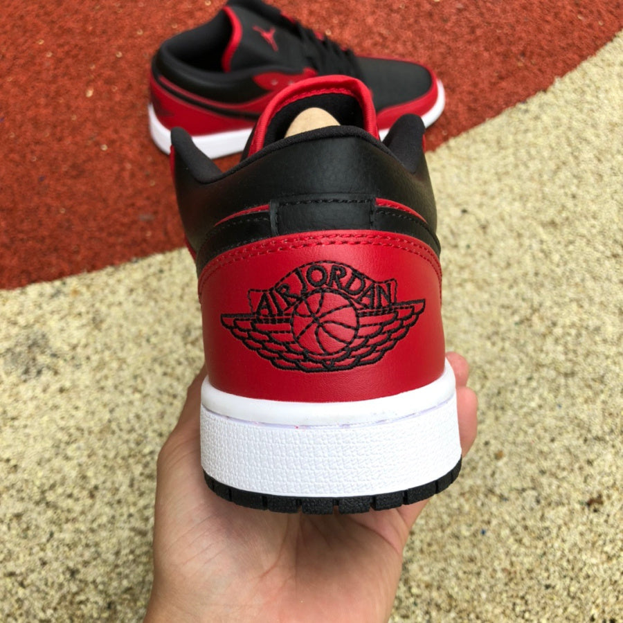 Jordan 1 Low Reverse Bred Pebbled Swoosh