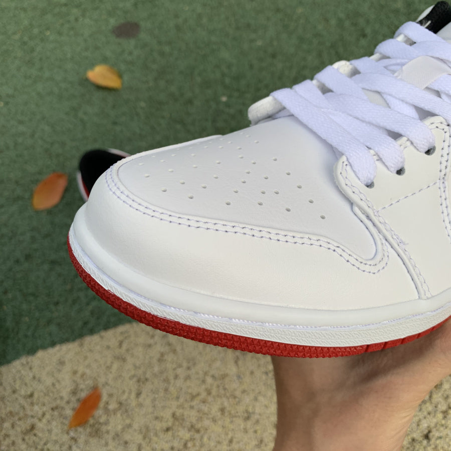 Jordan 1 Low White University Red Black