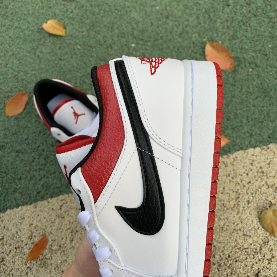 Jordan 1 Low White University Red Black