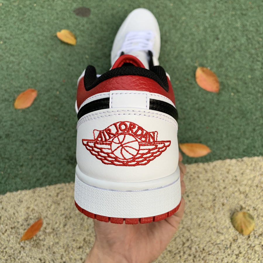 Jordan 1 Low White University Red Black