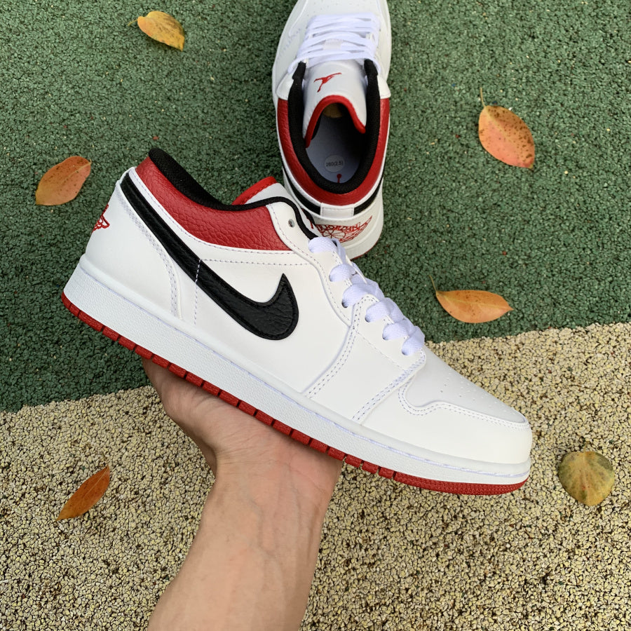 Jordan 1 Low White University Red Black