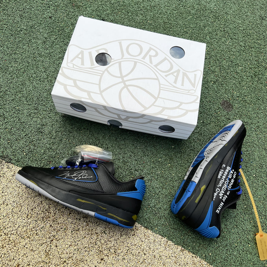 Jordan 2 Retro Low SP Off-White Black Blue