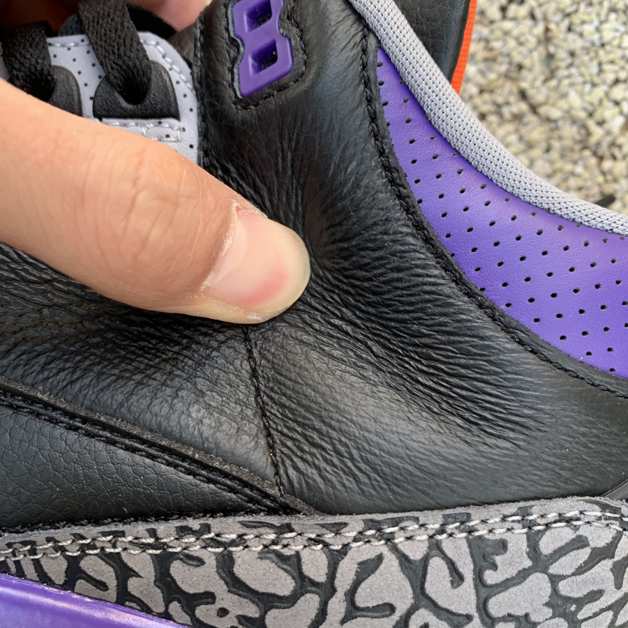 Jordan 3 Retro Black Court Purple