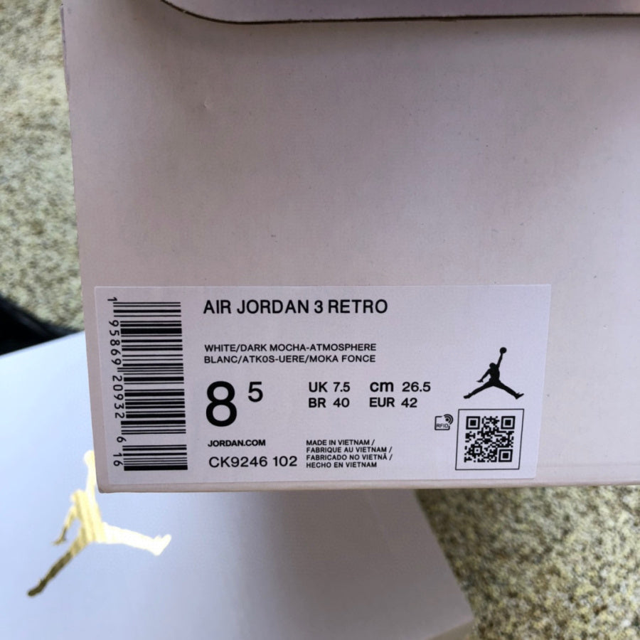 Jordan 3 Retro Neapolitan Dark Mocha