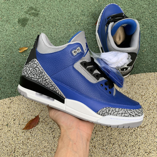 Jordan 3 Retro Varsity Royal Cement