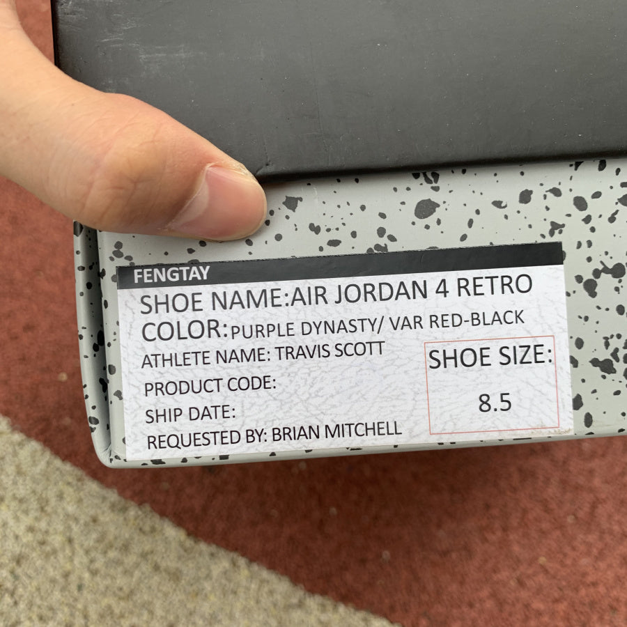 Jordan 4 Retro Travis Scott Purple (Friends and Family)