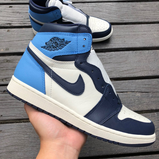 Jordan 1 Retro High Obsidian UNC