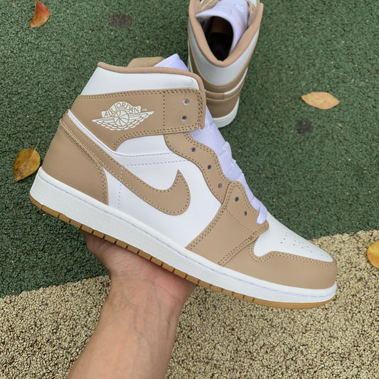 Jordan 1 Mid Tan Gum