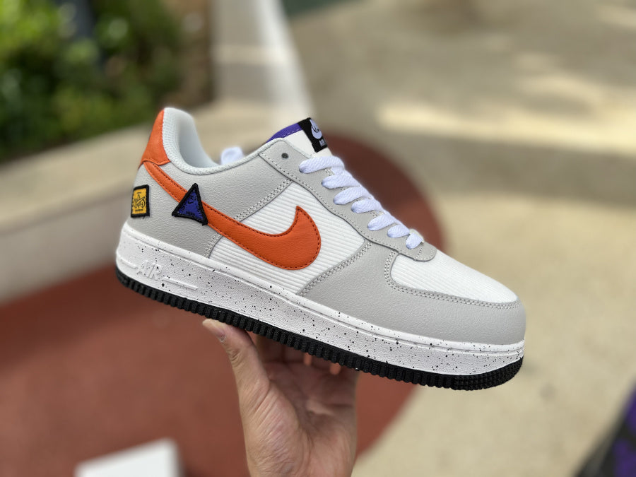 Nike Air Force 1 Low Light Bone Sail Starfish Orange