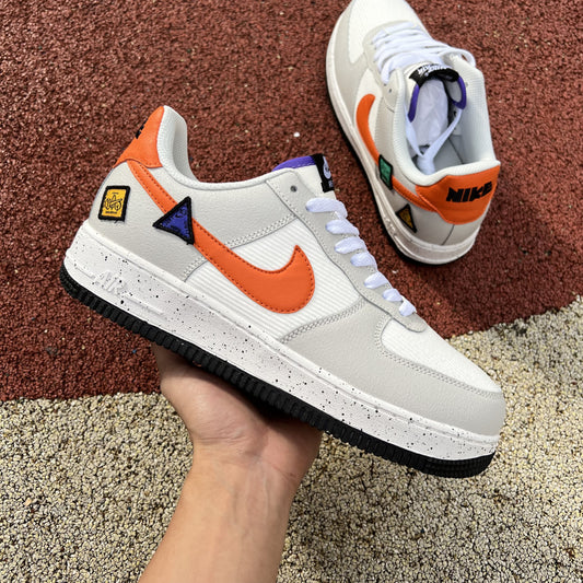 Nike Air Force 1 Low Light Bone Sail Starfish Orange