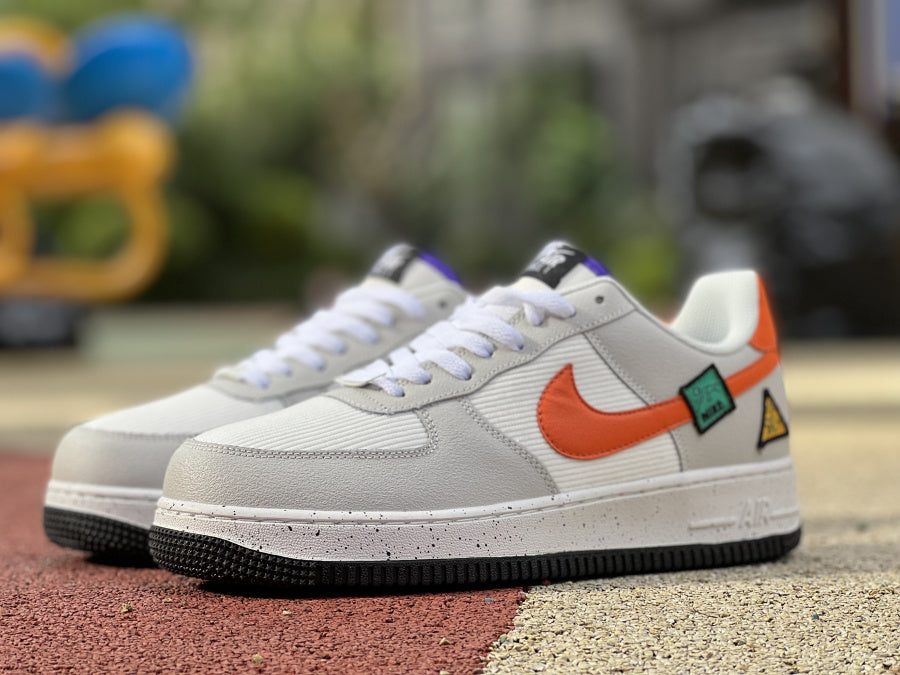 Nike Air Force 1 Low Light Bone Sail Starfish Orange