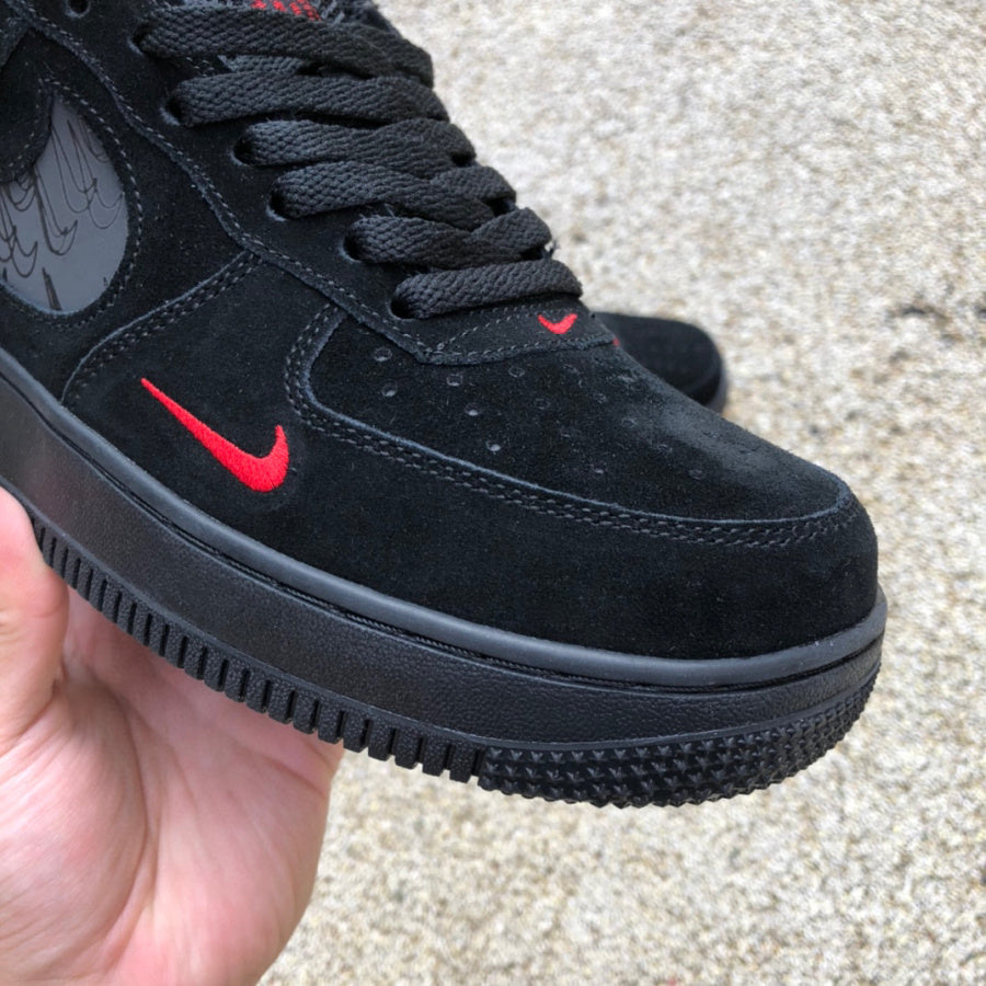 Nike Air Force 1 Low Multi-Swoosh Black Orange