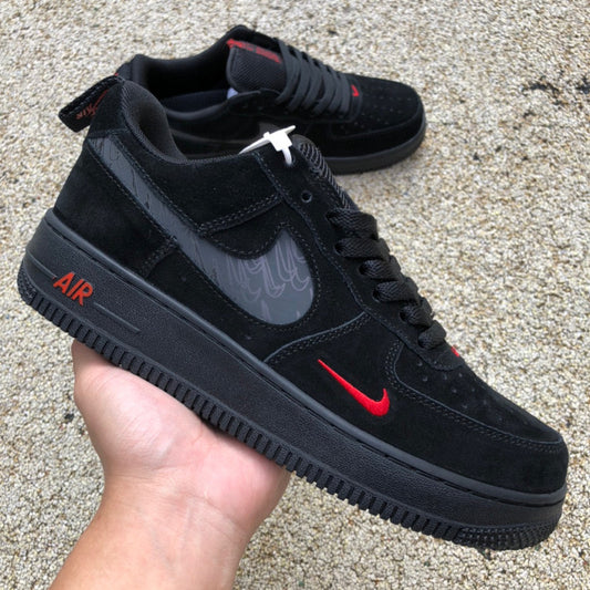 Nike Air Force 1 Low Multi-Swoosh Black Orange