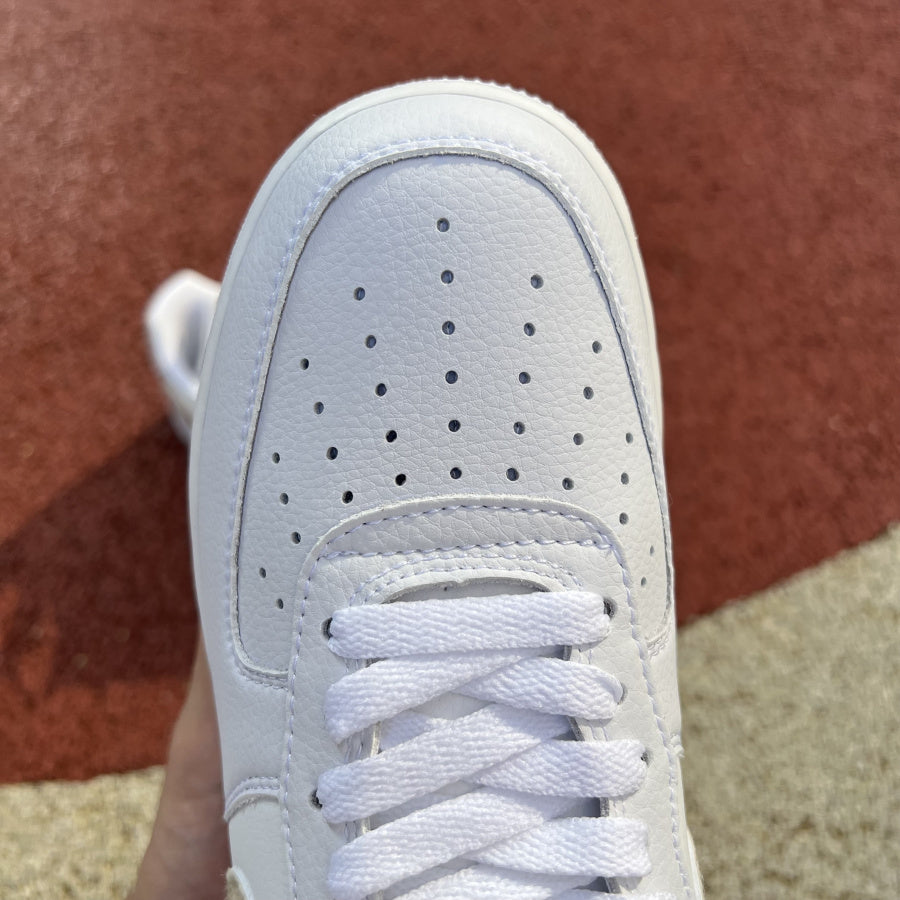 Nike Air Force 1 Low White Pony Hair Heel