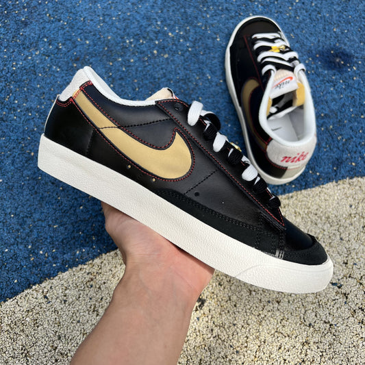 Nike Blazer Low 77 Black Natural Removable Swoosh