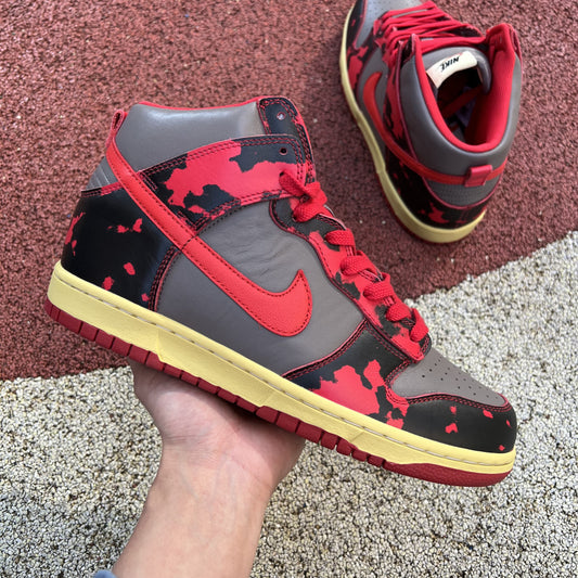 Nike Dunk High 1985 Red Acid Wash