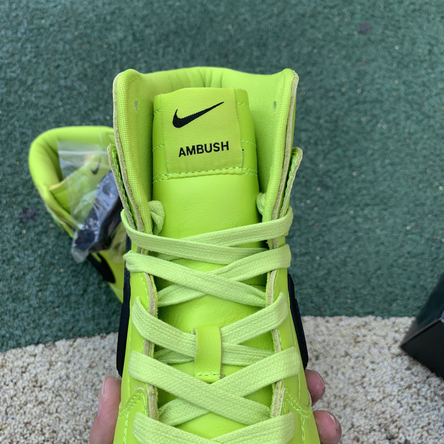 Nike Dunk High AMBUSH Flash Lime