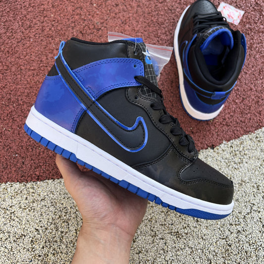 Nike Dunk High SE Camo Black Royal